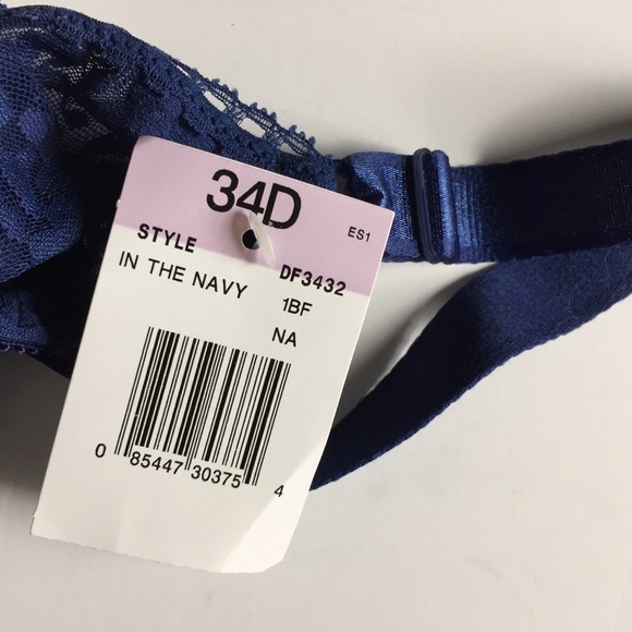 Bali Intimates & Sleepwear Bali Bra 3432 Blue Lace Underwire Bra 34